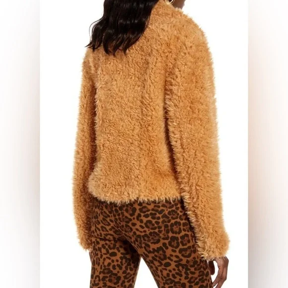 Blank NYC Faux Fur Teddy Bear Coat Medium - Picture 3 of 8